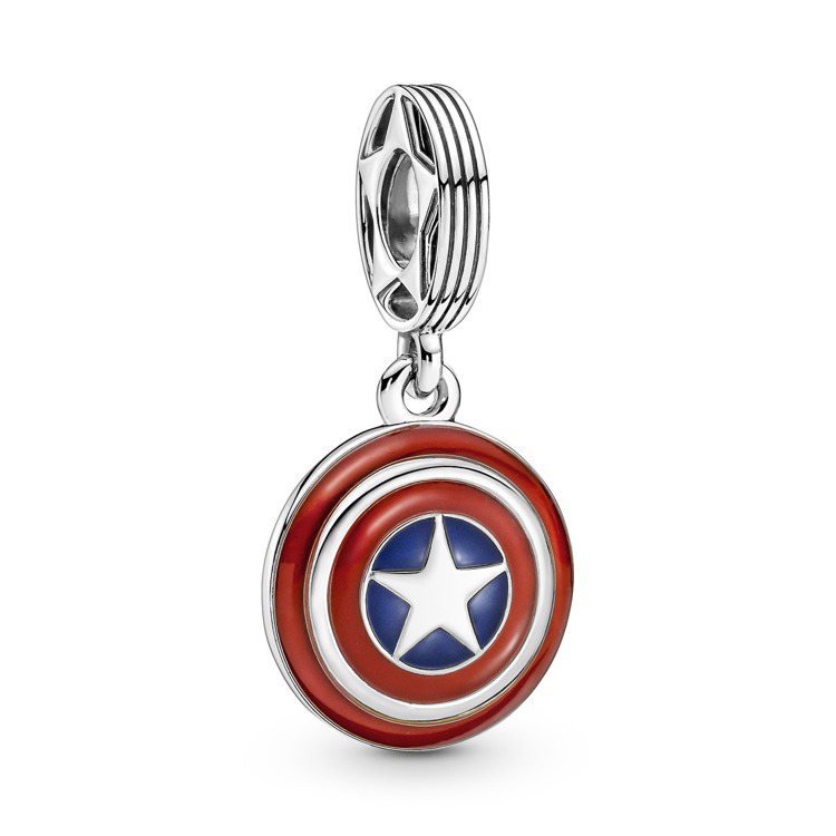 Marvel「復仇者聯盟」美國隊長盾牌造型吊飾，2,080元。圖／Pandora...