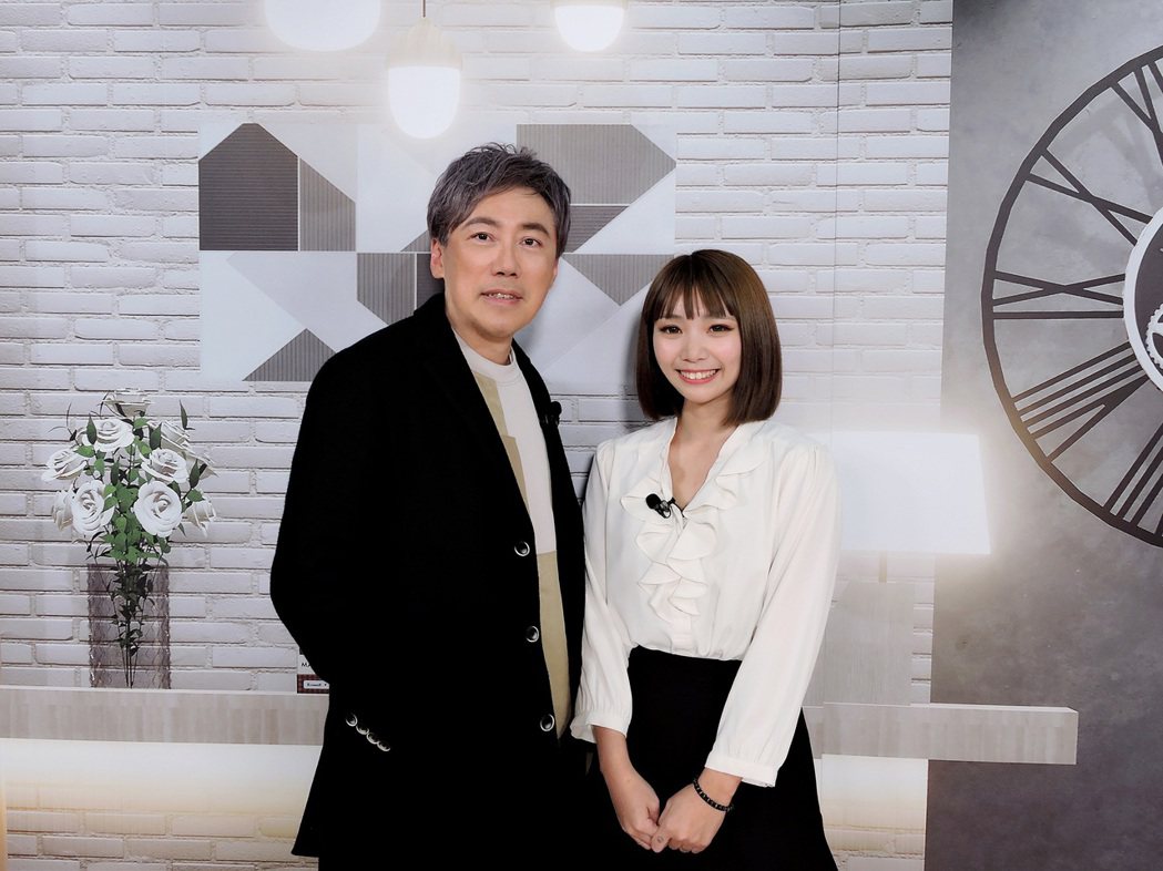張宇（左）接受東森數位主播謝佑昀專訪。圖／東森提供