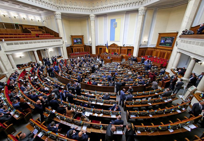 乌克兰国会23日集会。路透(photo:UDN)