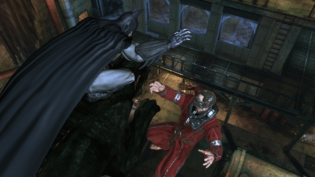 《蝙蝠俠：阿卡漢瘋人院》電玩畫面。 圖／取自Steam