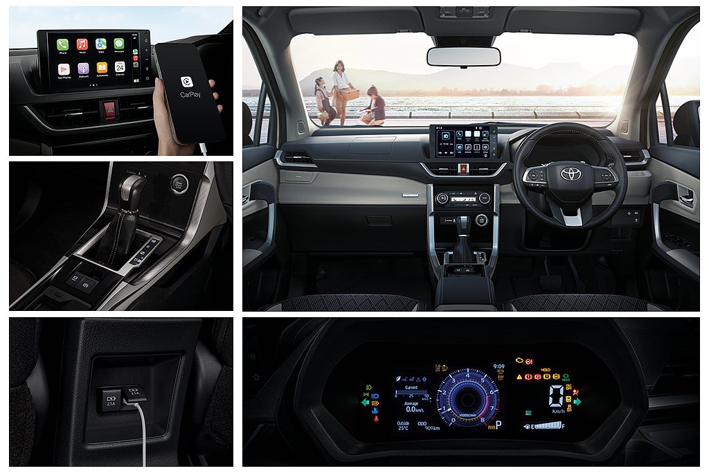 車艙科技配備如7.0吋儀表多功能顯示螢幕、中控9.0吋觸控螢幕（Apple Ca...