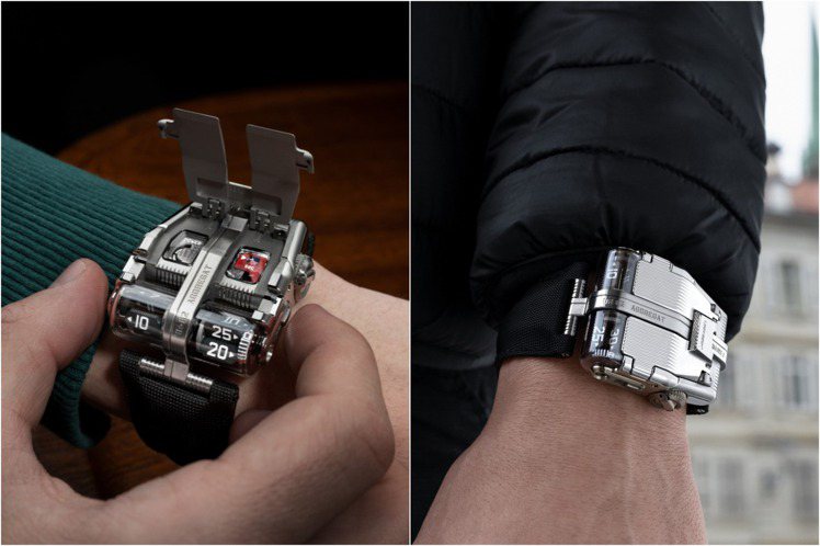 獨立製表品牌URWERK推出特別版的UR-112 Aggregat Odyssey腕表，堪稱一次屬於時間與科幻風格的宇宙航行。圖 / URWERK提供