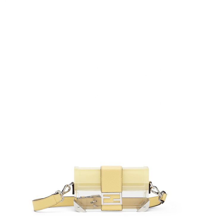 FENDI萊姆黃漸層Baguette Trunk Mini，14萬5,000元。圖／FENDI提供