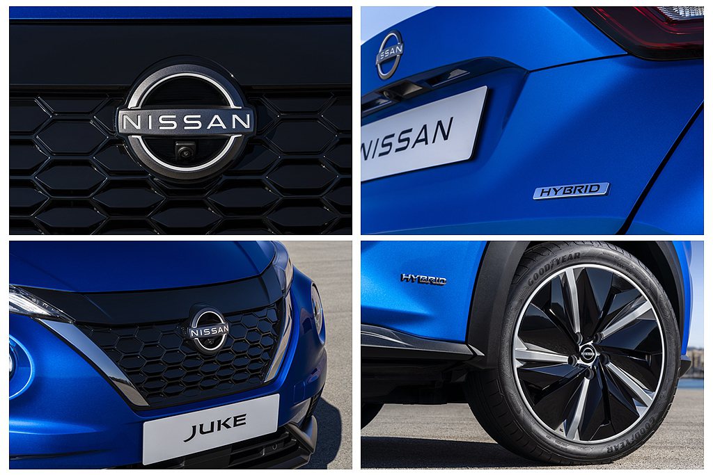 Nissan Juke Hybrid透過水箱護罩、輪框樣式調整來降低風阻，並導入...