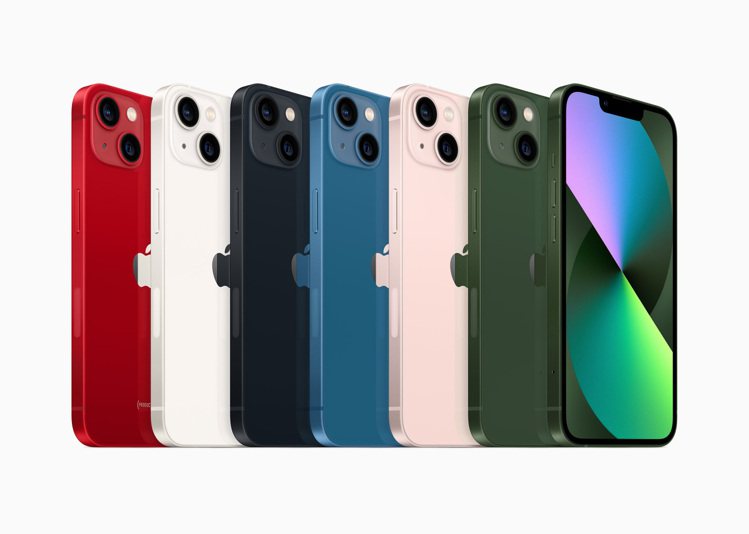 iPhone 13與iPhone 13 mini現有6款顏色外觀，包括(PROD...