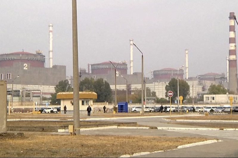 烏克蘭札波羅熱核電廠，圖為資料畫面。 美聯社