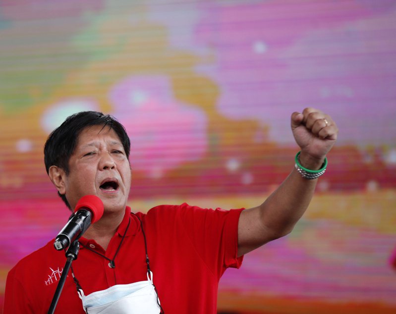 菲律賓總統候選人小馬可仕。圖／歐新社資料照