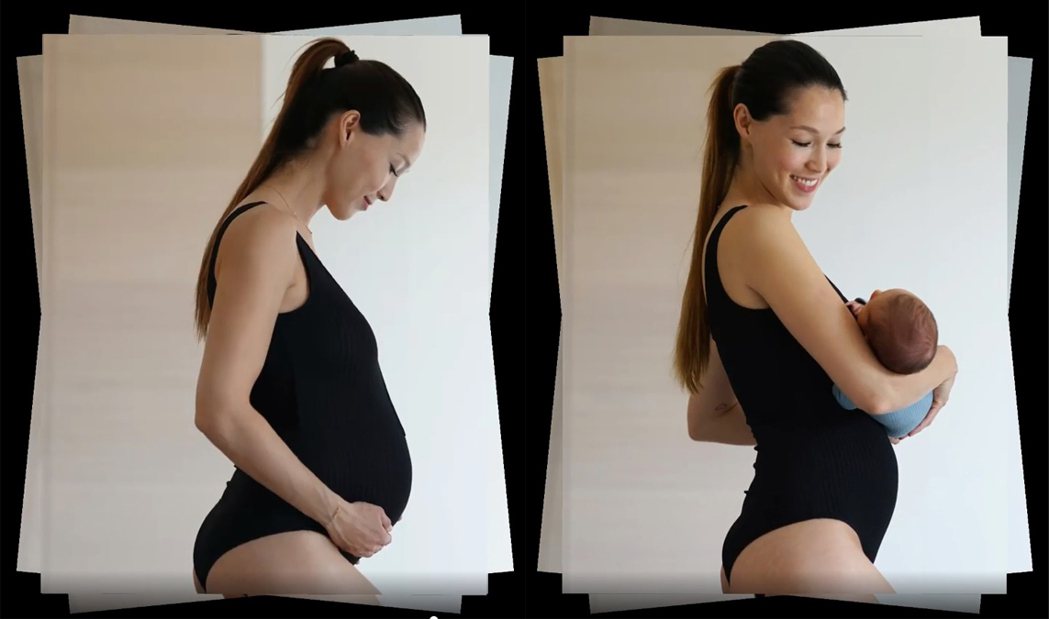 Akemi分享照片紀錄從懷孕到寶寶誕生。圖／擷自IG