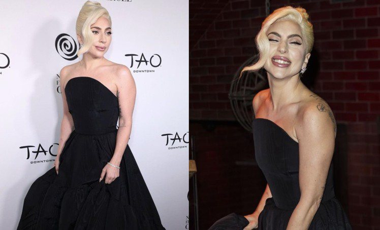 女神卡卡（Lady Gaga）穿吳季剛設計的禮服出席紐約影評人協會獎典禮。圖／摘自IG