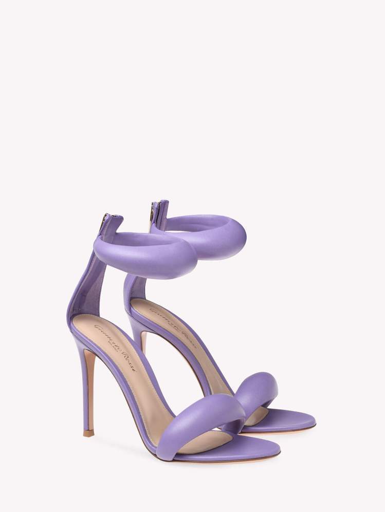 Gianvito Rossi紫色Bijoux高跟涼鞋，35,400元。圖／Gia...