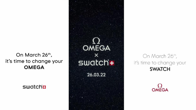 SWATCH和OMEGA在各自品牌官方社群，都預告了3月26日將有新品推出。圖／...
