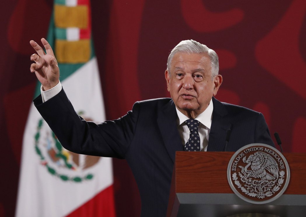 墨西哥總統羅培茲歐布拉多。歐新社