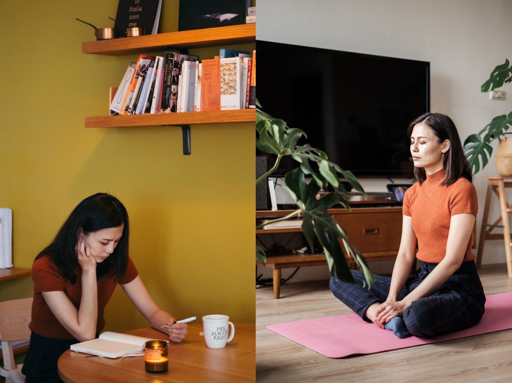 手寫Journal、做瑜珈是Yen和自己對話的過程。 圖／梁大文攝影