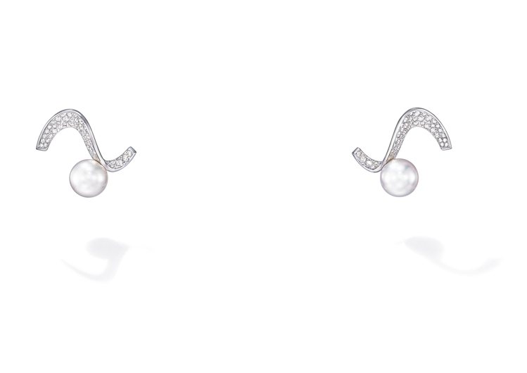 TASAKI Cascade 耳環，91萬3,000元。圖／TASAKI提供