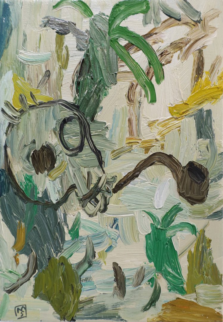 表現主義藝術家Matias Sanchez作品「Caribe」，起拍價6,500美元。圖／羅芙奧提供