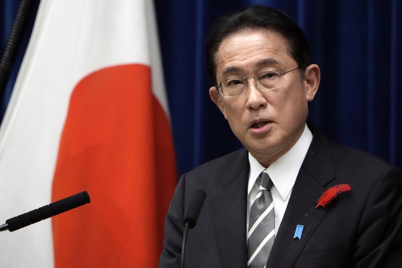日本首相岸田文雄的個人財產申報不到5000萬日圓，引發關注。 美聯社