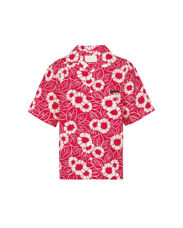 獨家商品-花卉襯衫，56,000元。圖／PRADA提供