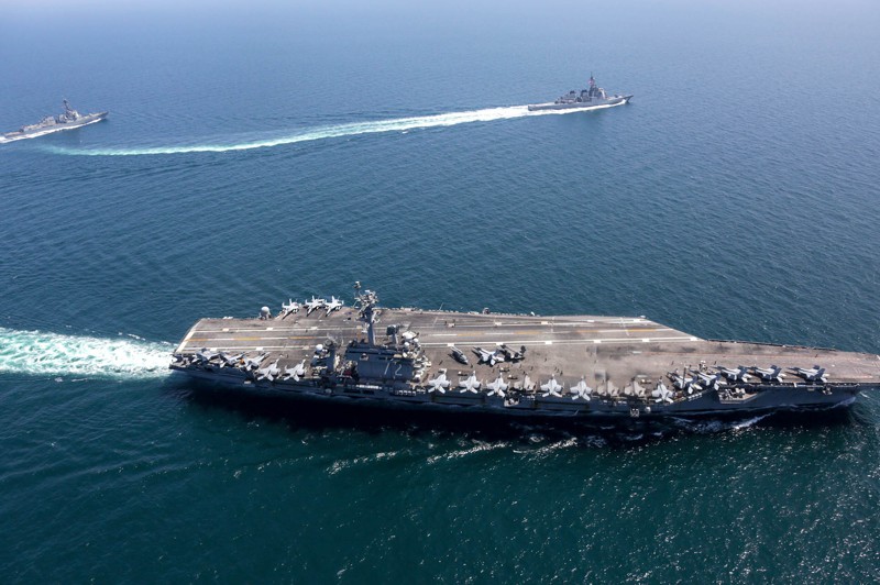 美國海軍10萬噸級的航空母艦「林肯號」11日駛入南韓東部的公海。這是美國航母自2017年11月之後，時隔4年5個月再次進入韓半島東部海域（東海）。美聯社