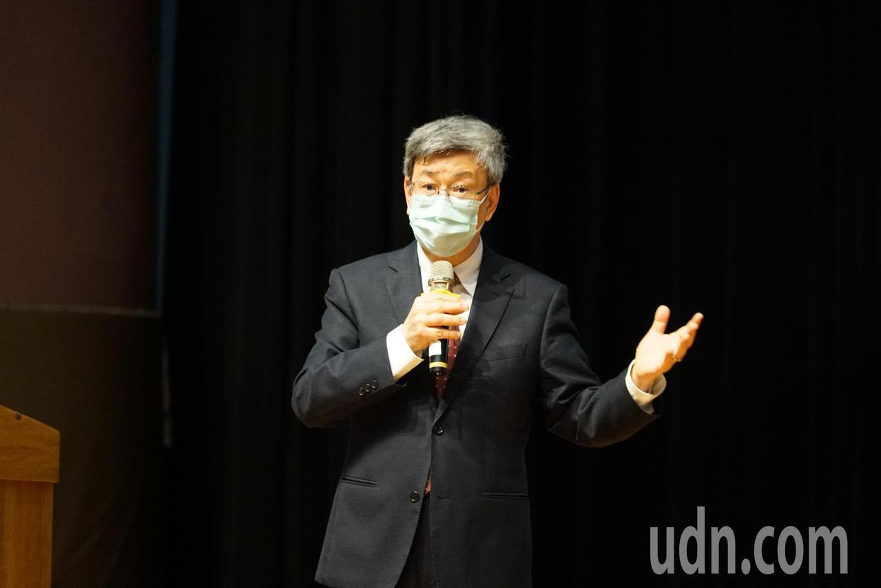 前副總統陳建仁今天到彰化高中演講。記者林敬家／攝影