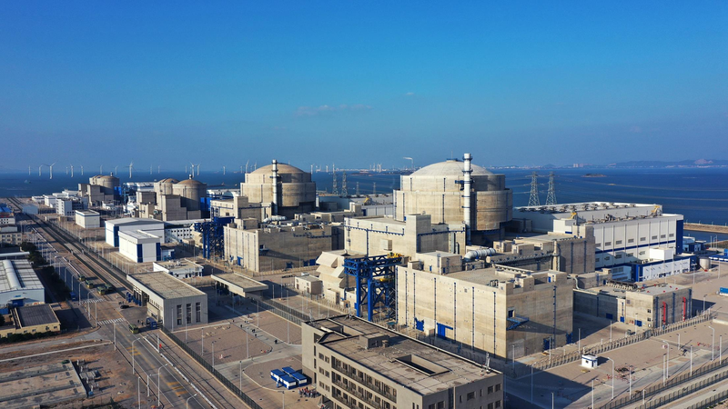 圖為福建福清核電廠，福清核電廠6號機組採用大陸自主研發的「華龍一號」技術。中新社