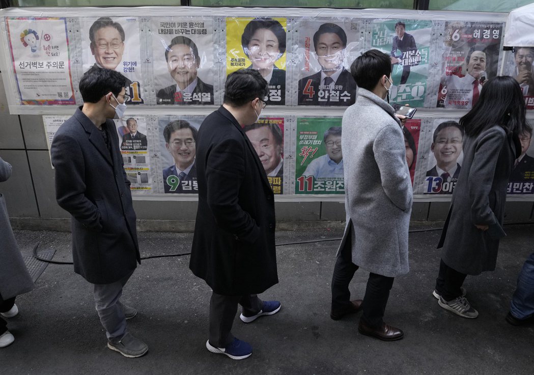 在2022年的南韓總統大選中，保守派在野黨的尹錫悅提出要廢除女性家庭部等政見。 圖／美聯社