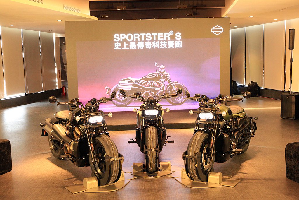 哈雷機車Sportster S史上最強科技賽跑，日前於台中麗寶國際賽車場正式發表。 圖／哈雷機車提供