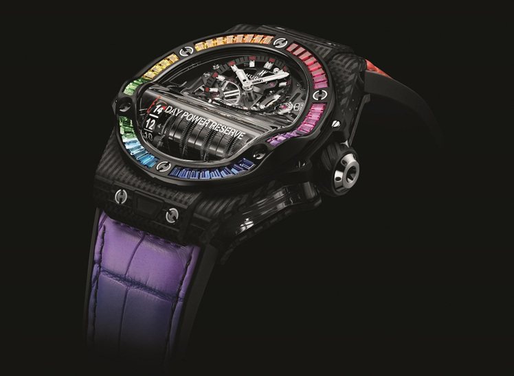 BIG BANG MP-11彩虹3D碳纖維45毫米腕表，359萬7,000元。圖...