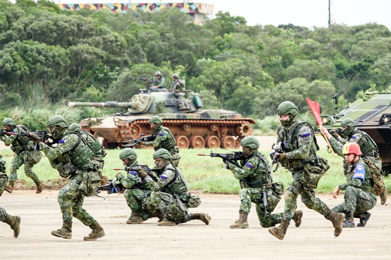 台灣2019年舉行的漢光演習，陸軍湖口營區進行北部地區實兵對抗操演。（本報資料照）