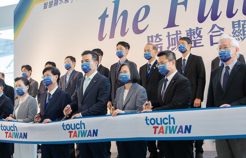 蔡英文總統今天出席「2022 Touch Taiwan系列展開幕暨頒獎典禮」。圖...