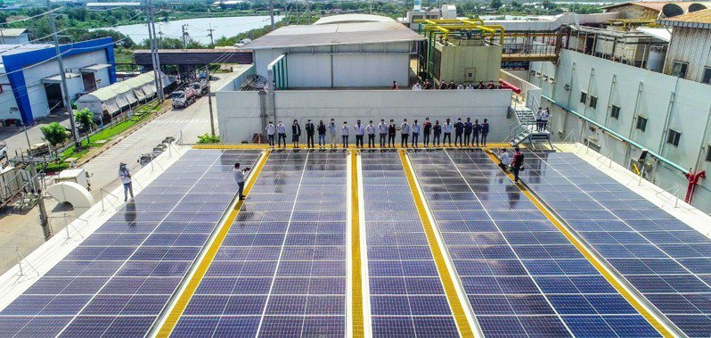 台商泰國第一大PCB廠商泰鼎完成規劃中「泰鼎太陽能方案」第一期建置。圖/泰鼎提供