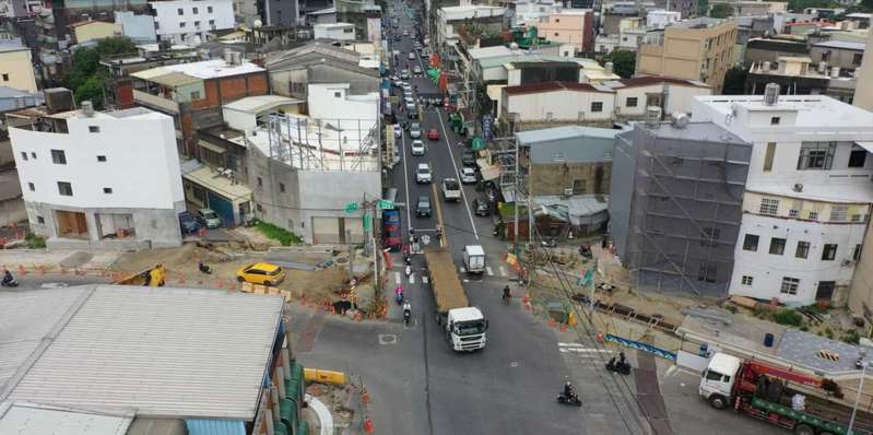 新竹市公道三新闢道路將在本月底正式通車，車流將移轉延平路沿線。圖／市府提供