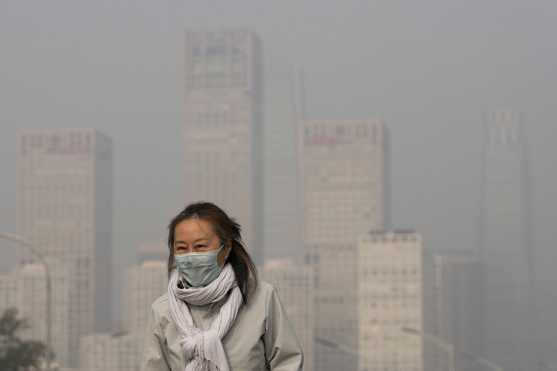 图为北京空气品质。美联社(photo:UDN)