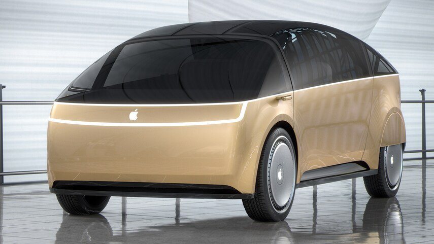 Apple Car的想像圖。（圖／翻攝Motor Trend網站）