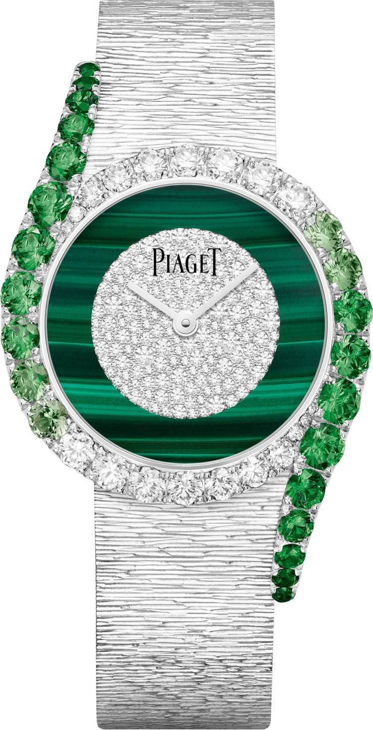 PIAGET Limelight Gala系列的雙色面頂級珠寶表，訂價385萬元。圖 / 伯爵提供