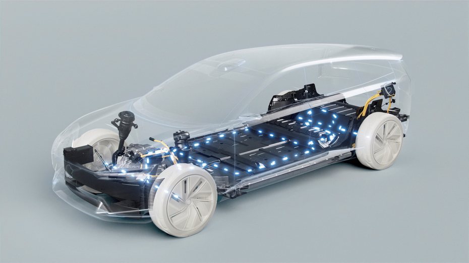 VOLVO 以 Volvo Cars Tech Fund 投資以色列電池技術公司 StoreDot，為該公司研發中的超高速充電電池技術提供資源，預計在 2024 年量產，屆時只需 5 分鐘，即可讓電動車增加 160 公里的續航力。 圖／VOLVO提供