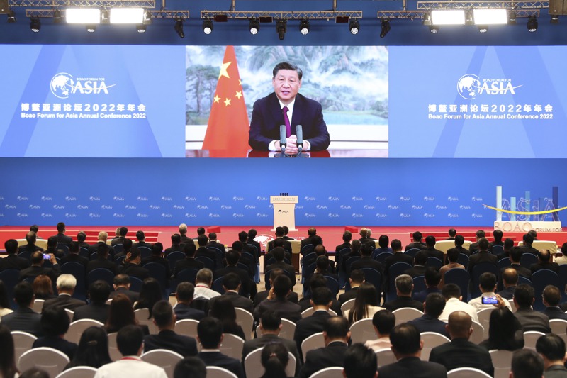 大陸國家主席習近平在博鰲亞洲論壇2022年年會開幕式上發表演講，拋出「全球安全倡議」。新華社