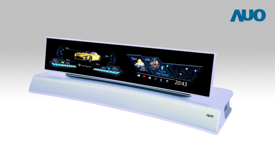 友達開發全球第一座30吋AmLED大型曲面顯示器搭配超大尺寸內嵌式觸控技術，以自...
