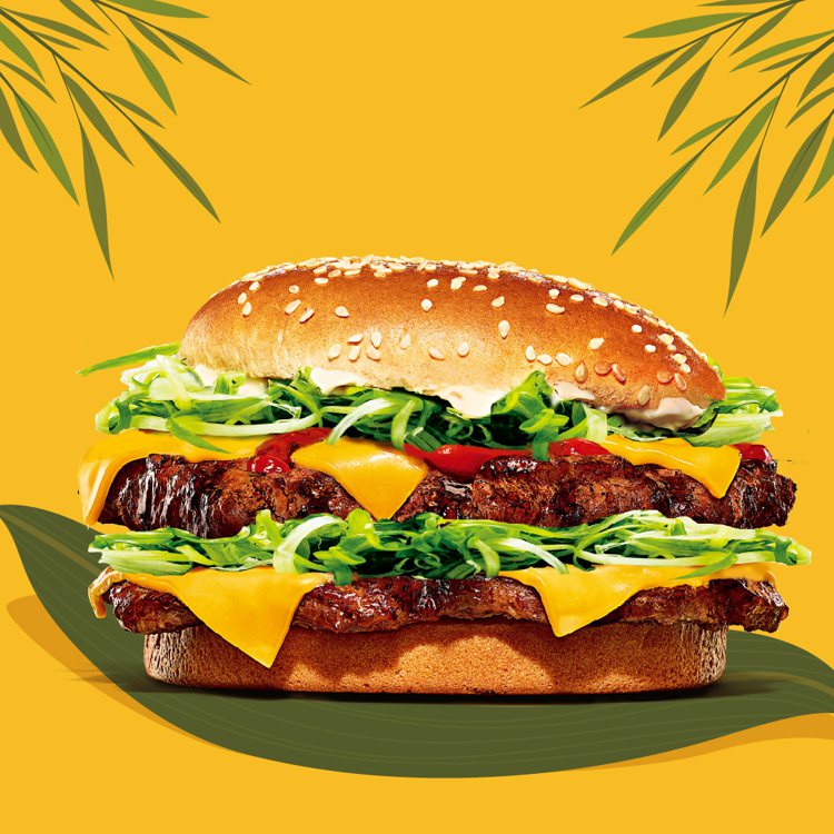 漢堡王將於5月24日起限時推出「三星蔥重磅牛肉堡」。圖／漢堡王提供