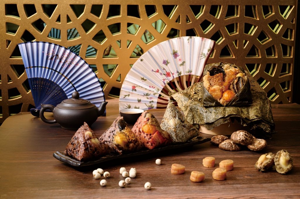 新竹喜來登即日起至6月3日，推出各式葷、素、甜、裹蒸粽及六入粽禮盒。業者／提供