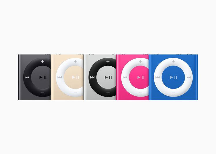 iPod shuffle（第4代）於2015年7月15日推出，無螢幕的精巧設計，...