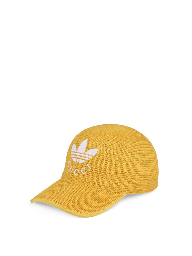 adidas x GUCCI黃色棒球帽，18,000元。圖／GUCCI提供