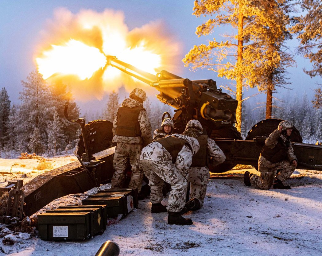 芬蘭國防軍正在演習。 圖／芬蘭國防部