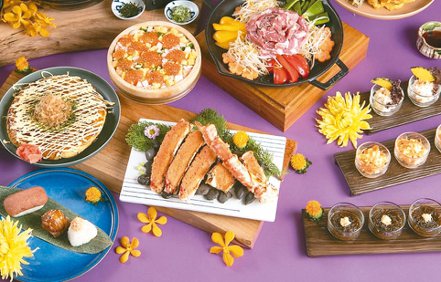 台北JR東日本大飯店「鉑麗安」全日餐廳5月推出烤鱈場蟹等特別料理。業者／提供