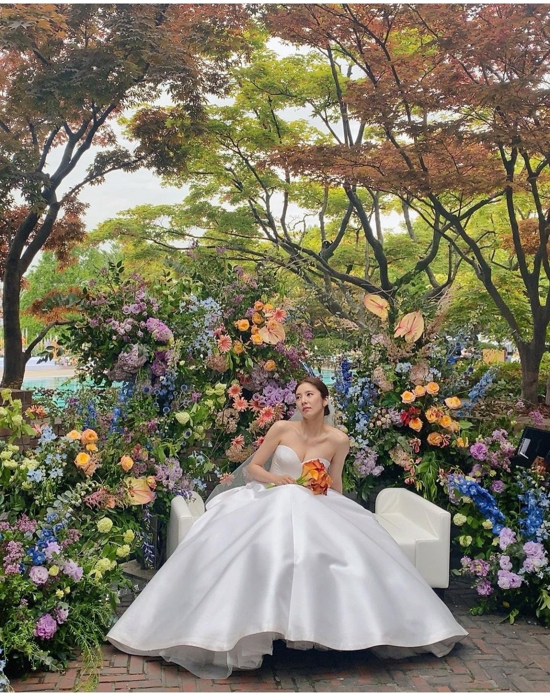 孫淡妃公開婚禮現場照片。圖／摘自IG