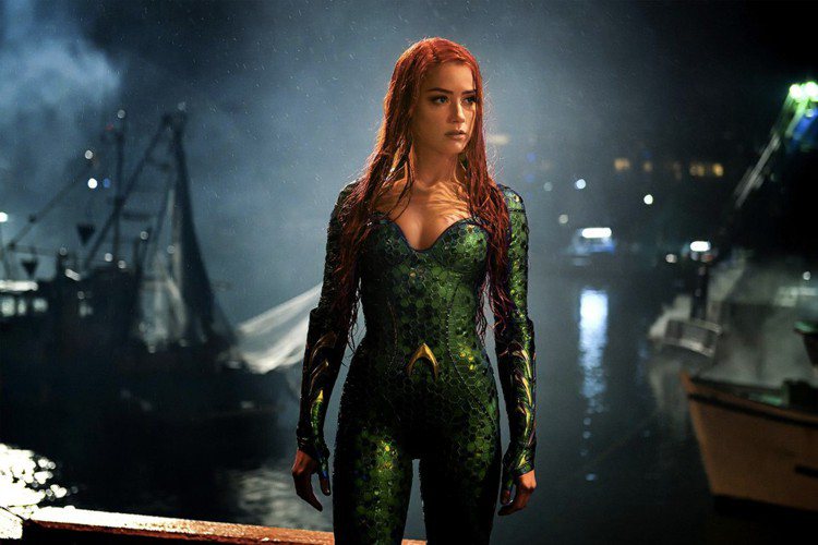 安珀赫德招認「水行俠2」女主角原本戲份被全砍，使她努力爭取才奪回來。圖／摘自推特