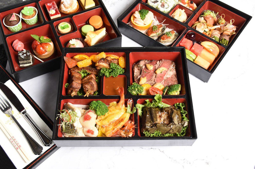 圓山大飯店松鶴餐廳1,380元天然美味極品寶盒-內用餐盒。圓山大飯店/提供