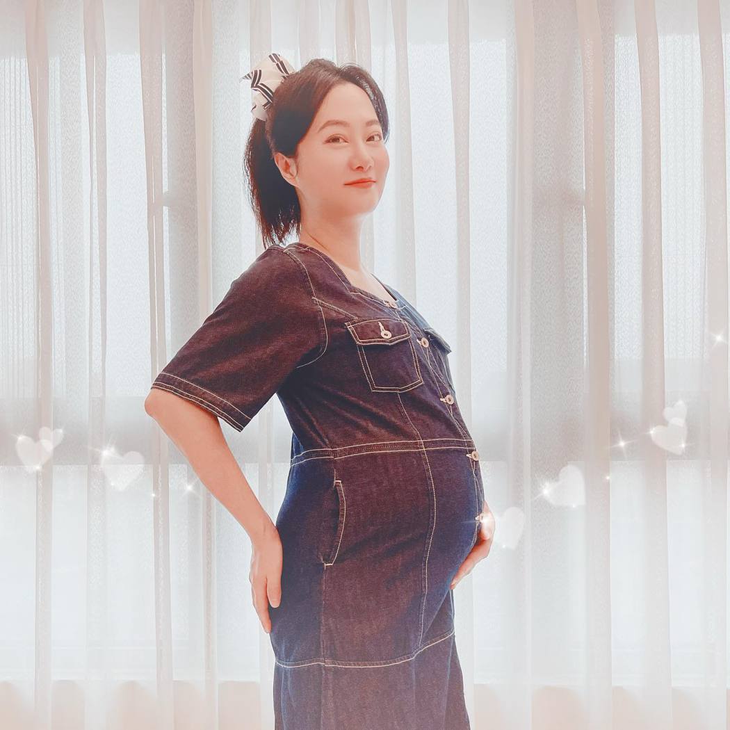 趙小僑終於懷孕成功，目前已30周。圖／摘自臉書