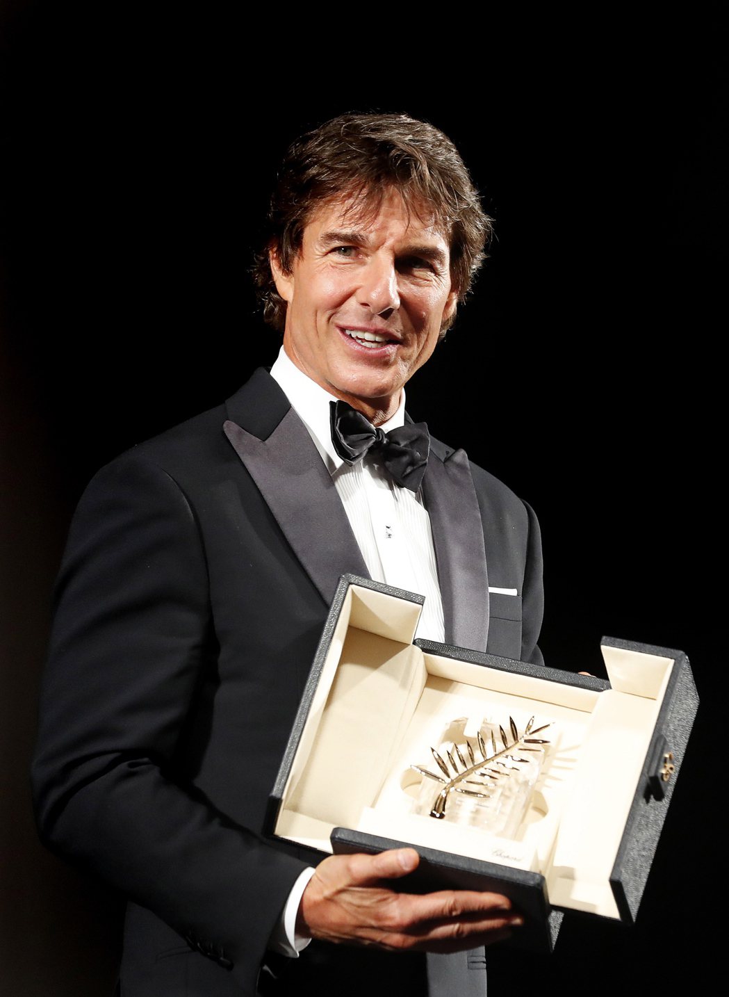 湯姆克魯斯獲頒榮譽金棕櫚獎，坎城影展主辦方感謝他在娛樂電影的高成就。(歐新社)
