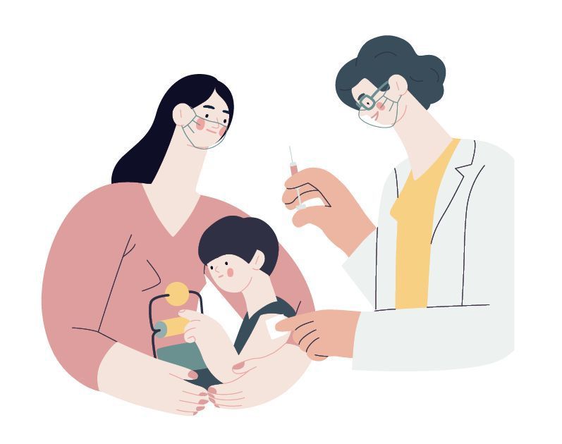 兒童接種疫苗可降低九成新冠肺炎嚴重度表現。圖╱123RF