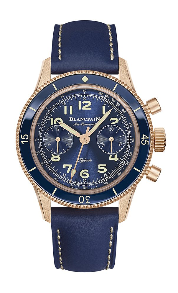 寶珀（Blancpain）Air Command飛行腕表，紅金款訂價則為58萬8...